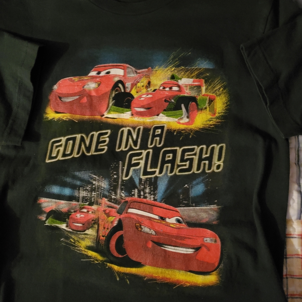 A lightning McQueen shirt